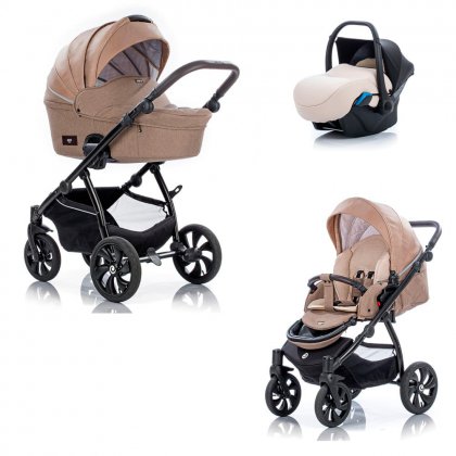 Коляска TUTIS AERO 3 в 1 104 Brown/Капучино