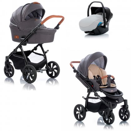 Коляска TUTIS AERO 3 в 1 103 Dark grey/Графит