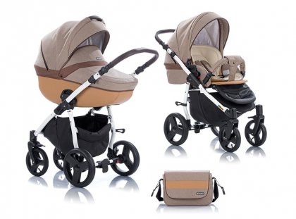 Коляска TUTIS Zippy AMADEO 2 в 1  55 БЕЖЕВЫЙ / КОРИЧНЕВЫЙ