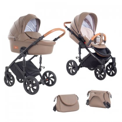 Коляска Tutis Viva Life 2 в 1 №083 КОЖА Капучино