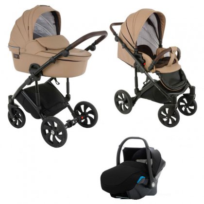 Коляска Tutis Viva Life 3 в 1 №084/1 КОЖА Светло.бежевый