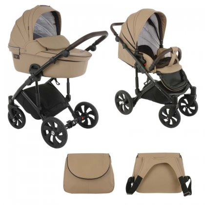 Коляска Tutis Viva Life 2 в 1 №084/1 КОЖА Светло.бежевый