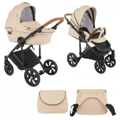 Коляска Tutis Viva Life 2 в 1 №086/1 КОЖА Ваниль