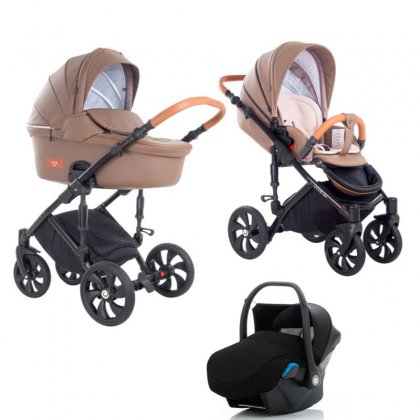 Коляска Tutis Viva Life 3 в 1 №083 КОЖА Капучино