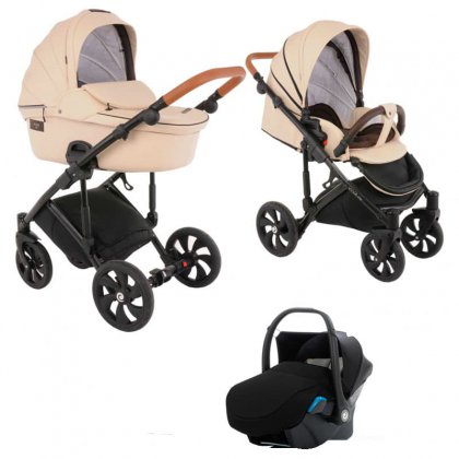 Коляска Tutis Viva Life 3 в 1 №086/1 КОЖА Ваниль