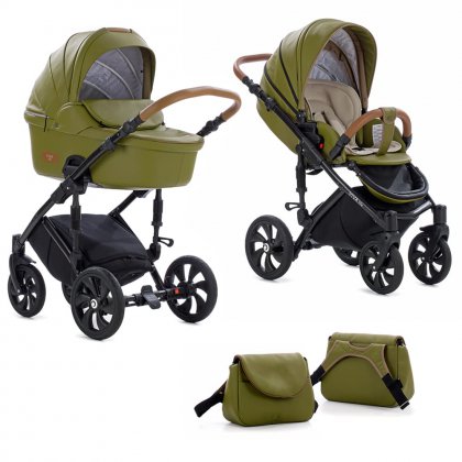 Коляска Tutis Viva Life 2 в 1 №088 КОЖА Болотный