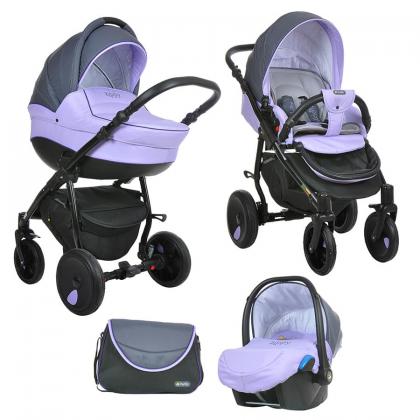 Коляска Tutis Zippy Orbit 3 в 1 056 АНТРАЦИТОВЫЙ/СИРЕНЕВЫЙ/ФИОЛЕТОВЫЙ КАНТ
