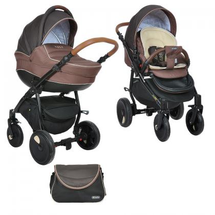 Коляска Tutis Zippy Orbit 2 в 1 063 Т.КОРИЧНЕВЫЙ/КОРИЧНЕВЫЙ/БЕЖЕВЫЙ КАНТ