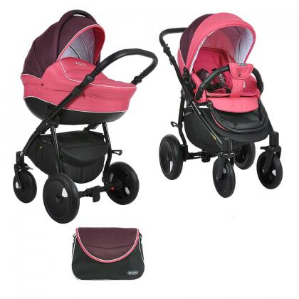 Коляска Tutis Zippy Orbit 2 в 1 059 БОРДОВЫЙ/РОЗОВЫЙ/БЕЛЫЙ КАНТ