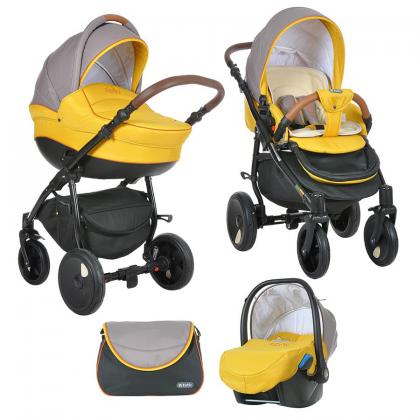 Коляска Tutis Zippy Orbit 3 в 1 060 бежевый/желтый/терракотовый 