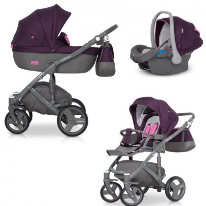 Детская коляска Riko Vario 3 в 1 04 Purple