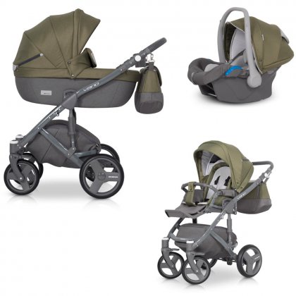 Детская коляска Riko Vario 3 в 1 03 Olive