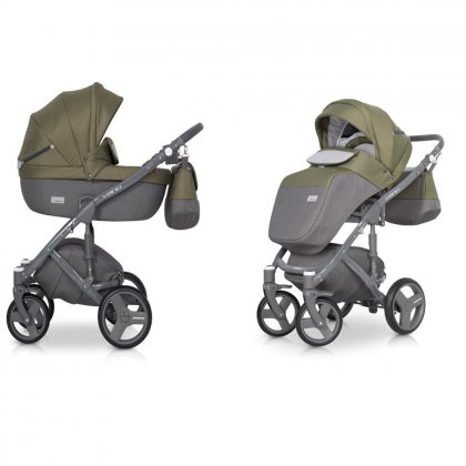 Детская коляска Riko Vario 2 в 1 03 Olive
