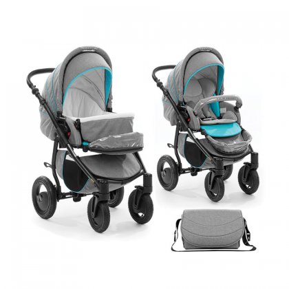 Коляска Tutis Smart трансформер 421 серый/голубой