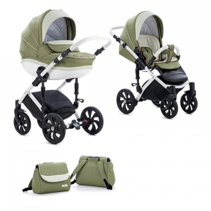 Детская коляска Tutis Mimi Style 2 в 1 383/ Оливковый + Светлая олива