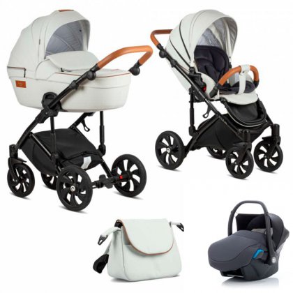 Коляска Tutis Viva Life 2019 3 в 1 085/2 Кожа Светло-серый