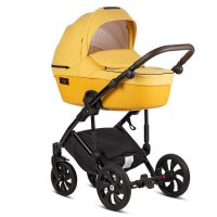 Коляска Tutis Viva Life 2019 2 в 1 075/2 Пастельно-жёлтый+Кожа Шафрановый