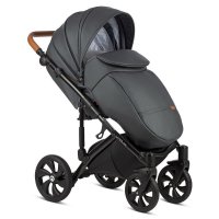 Коляска Tutis Viva Life 2019 2 в 1 087/2 Кожа Тёмно-серый