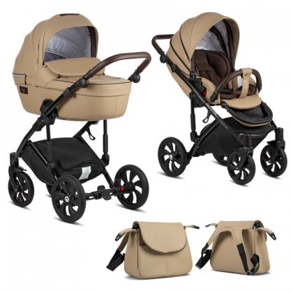 Коляска Tutis Viva Life 2019 2 в 1 084/2 Кожа Светло-бежевый