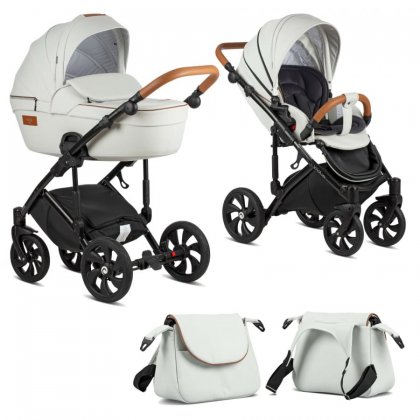 Коляска Tutis Viva Life 2019 2 в 1 085/2 Кожа Светло-серый