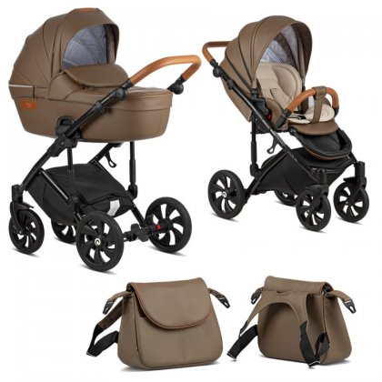 Коляска Tutis Viva Life 2019 2 в 1 083/2 Кожа Капучино