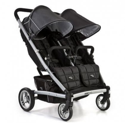 Коляска Valco Baby Zee Two для двойни Midnight black